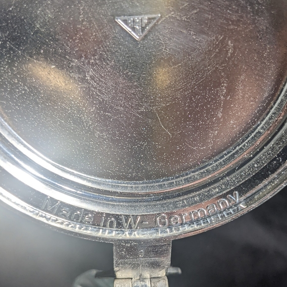 German Beer Stein Vintage Lidded Bird Hunter Forest Flower Butterfly Clear Glass - Picture 5 of 11